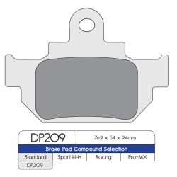 Τυπικό Σιντεριζέ Τακάκι Φρένου DP BRAKES DP209 Τυπικό Σιντεριζέ Τακάκι Φρένου DP BRAKES DP209