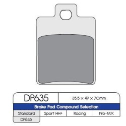 Τυπικό τακάκι φρένων DP BRAKES DP635 Τυπικό τακάκι φρένων DP BRAKES DP635