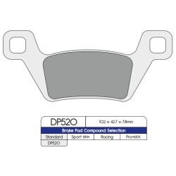 Τακάκι φρένου DP sintered replacement street touring off-road/ATV DP BRAKES DP520 Τακάκι φρένου DP sintered replacement street touring off-road/ATV DP BRAKES DP520