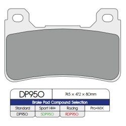 Τακάκι φρένων DP sintered replacement street touring off-road/ATV DP BRAKES DP950 Τακάκι φρένων DP sintered replacement street touring off-road/ATV DP BRAKES DP950