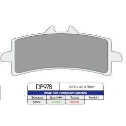 Τακάκι φρένων DP sintered replacement street touring off-road/ATV DP BRAKES DP978 Τακάκι φρένων DP sintered replacement street touring off-road/ATV DP BRAKES DP978
