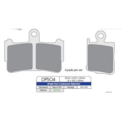 Τακάκι φρένου SDP SPORT HH+ υψηλής τριβής δρόμου DP BRAKES SDP504HH+