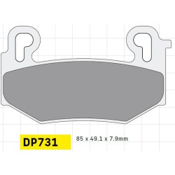 Τυπικό τακάκι φρένων sinter DP BRAKES DP731 Τυπικό τακάκι φρένων sinter DP BRAKES DP731