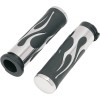 Χειρολαβές flame chrome/rubber DRAG SPECIALTIES 17-0571DB