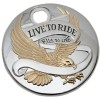 Κάλυμμα δεξαμενής Live to Ride χρώμιο/χρυσό DRAG SPECIALTIES T22-0150CGA