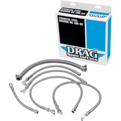 Σετ γραμμής λαδιού από ανοξείδωτο χάλυβα DRAG SPECIALTIES 606001 Σετ γραμμής λαδιού από ανοξείδωτο χάλυβα DRAG SPECIALTIES 606001