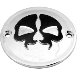 Κάλυμμα σημείων 2-τρύπες split skull chrome DRAG SPECIALTIES 78041