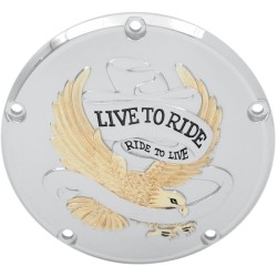 Κάλυμμα συμπλέκτη live to ride gold 5-hole DRAG SPECIALTIES 33-0065GA