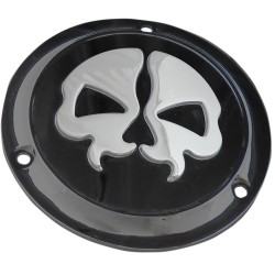 Κάλυμμα derby split skull 3-hole black DRAG SPECIALTIES 78045B