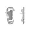Ρυθμιζόμενο πλάτος BL DRAG SPECIALTIES FB-B002-BD thumb