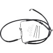 Εμπρόσθια γραμμή φρένων με μαύρη βινυλική επικάλυψη από ανοξείδωτο χάλυβα επεκταμένη 6
