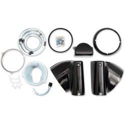Σετ κάλυμμα προβολέα για 7 προβολέα μαύρο DRAG SPECIALTIES L20-0629GB