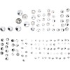 Σετ καλύμματα για βίδες deluxe chrome DRAG SPECIALTIES 352108
