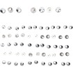Σετ καλύμματα για βίδες deluxe chrome DRAG SPECIALTIES 352116 thumb