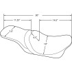 Κάθισμα PREDATOR 2-UP πίσω λείο βινύλιο μαύρο DRAG SPECIALTIES 0801-0367 thumb