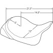 Μονή σέλα με προαιρετικό σύστημα EZ Glide για πλάτη DRAG SPECIALTIES 0801-0886 thumb