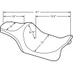 Κάθισμα PREDATOR III μαύρο λείο DRAG SPECIALTIES 0801-1112 thumb