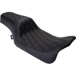 Σέλα Predator 1-up βινύλιο διπλό ρομβοειδές μαύρο FLH 2008-2023 DRAG SPECIALTIES 0801-1483