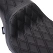 Σέλα Predator 1-up βινύλιο διπλό ρομβοειδές μαύρο FLH 2008-2023 DRAG SPECIALTIES 0801-1483 thumb