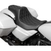 Κάθισμα Predator 3 double diamond silver vinyl touring DRAG SPECIALTIES 4686C thumb