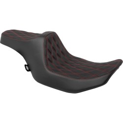 Κάθισμα Predator 3 double diamond κόκκινο βινύλιο touring DRAG SPECIALTIES 4686D