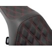 Κάθισμα Predator 3 double diamond κόκκινο βινύλιο touring DRAG SPECIALTIES 4686D thumb
