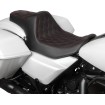 Κάθισμα Predator 3 double diamond κόκκινο βινύλιο touring DRAG SPECIALTIES 4686D thumb