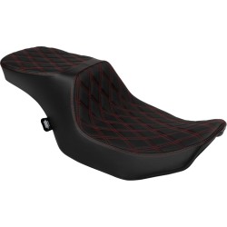 Κάθισμα Peformance Predator 2-up double diamond red vinyl DRAG SPECIALTIES 4692D