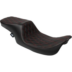 Κάθισμα Predator 2-Up - Double Diamond - κόκκινες ραφές - FL DRAG SPECIALTIES 4695D Κάθισμα Predator 2-Up - Double Diamond - κόκκινες ραφές - FL DRAG SPECIALTIES 4695D