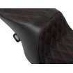 Κάθισμα Predator 2-Up - Double Diamond - κόκκινες ραφές - FL DRAG SPECIALTIES 4695D thumb