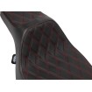 Κάθισμα Predator III Ext Reach βινύλιο κόκκινο DD Stch Touring CVO DRAG SPECIALTIES 4706D thumb