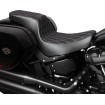 Κάθισμα Predator 2-Up - Double Diamond - με ασημένιες ραφές - FL/FX DRAG SPECIALTIES 4688C thumb