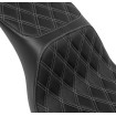 Κάθισμα Predator 2-Up - Double Diamond - με ασημένιες ραφές - FL/FX DRAG SPECIALTIES 4688C thumb