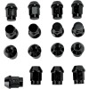 Παξιμάδι για ζάντα 10MM X 1.25MM 16 τεμ. κωνικό μαύρο ΑΛΛΑ 952-90BK
