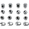 Περικόχλιο για ζάντα 10MM X 1.25MM 16 τεμ. κωνικό γυαλισμένο χρωμιωμένο ΑΛΛΑ 952-90K