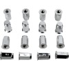 Περικόχλιο 10MM X 1.25MM 16 τεμ. επίπεδο γυαλισμένο χρωμιωμένο ΑΛΛΑ 952-83K