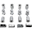 Περικόχλιο 10MM X 1.25MM 16 τεμ. επίπεδο γυαλισμένο χρωμιωμένο ΑΛΛΑ 952-83K thumb