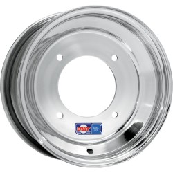 Εμπρόσθιος τροχός BLUE LABEL 10X5 4/144 3+2 από περιστρεφόμενο αλουμίνιο με κανονικό χείλος, γυαλισμένο ασήμι ΑΛΛΑ 011-03
