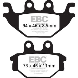 Επένδυση φρένων carbon scooter EBC SFAC377 Επένδυση φρένων carbon scooter EBC SFAC377