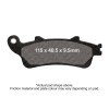 Επένδυση φρένων carbon scooter EBC SFAC281