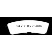 Τακάκι Φρένων SINT R SERIES EBC FA755R thumb