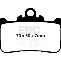 Τακάκι φρένου sintered HH EBC FA759HH Τακάκι φρένου sintered HH EBC FA759HH