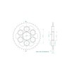 Πίσω γρανάζι 42T 525 ESJOT 50-29048-42 thumb