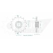 Μπροστινό γρανάζι 17T 525 ESJOT 50-29020-17 thumb