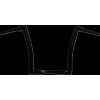 Τιμόνι flat top blk 1.50