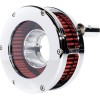 Φίλτρο αέρα BA slim clear cover chrome/red 08-16 touring FEULING PARTS 5458-S