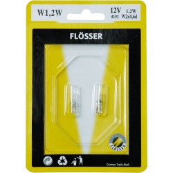 Λάμπα γυάλινη σφηνοειδής 12V 1,2W T5 W2X4,6D 10PK ΑΛΛΑ 4191