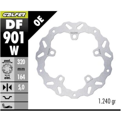 Δισκόπλακα fixed wave GALFER DF901W Δισκόπλακα fixed wave GALFER DF901W