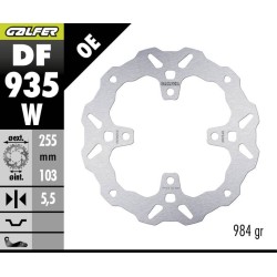 Δισκόπλακα fixed wave GALFER DF935W