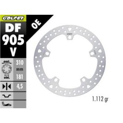 Σταθερός στρογγυλός δίσκος φρένων GALFER DF905V